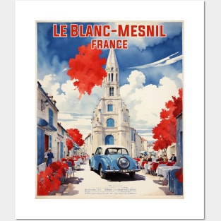 Le Blanc Mesnil France Vintage Travel Poster Tourism Posters and Art